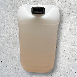 Lot de 8 bidons 25 L translucides – Bouchon DIN 51 + 2 robinets verseurs – PEHD