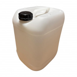 Bidon plastique 20 L translucide – Bouchon à vis DIN 51 – PEHD alimentaire et chimique
