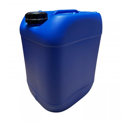 Bidon plastique 20 L bleu – Bouchon à vis DIN 51 – PEHD alimentaire et chimique