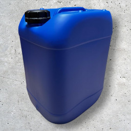 Bidon plastique 20 L bleu – Bouchon à vis DIN 51 – PEHD alimentaire et chimique
