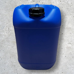 Lot de 2 bidons 20 L bleus – Bouchon DIN 51 + 1 robinet verseur – PEHD