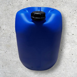 Bidon plastique 30 L bleu – Bouchon à vis DIN 61 – PEHD alimentaire et chimique